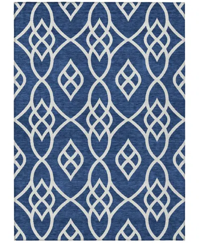Addison Chantille Machine Washable Acn884 2'6"x3'10" Area Rug In Navy