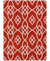 Addison Chantille Machine Washable Acn884 2'6"x3'10" Area Rug In Red