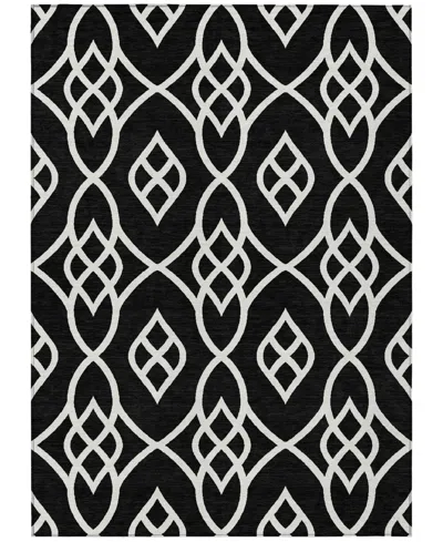 Addison Chantille Machine Washable Acn884 3'x5' Area Rug In Black