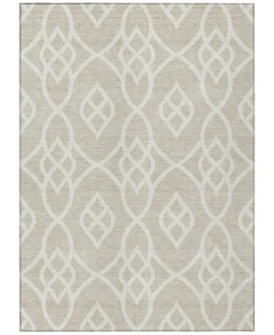Addison Chantille Machine Washable Acn884 5'x7'6" Area Rug In Beige