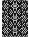 Addison Chantille Machine Washable Acn884 5'x7'6" Area Rug In Black