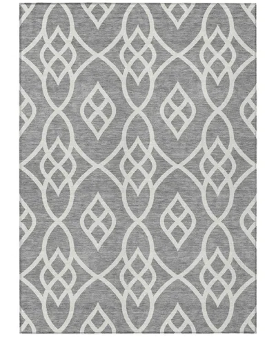 Addison Chantille Machine Washable Acn884 5'x7'6" Area Rug In Gray