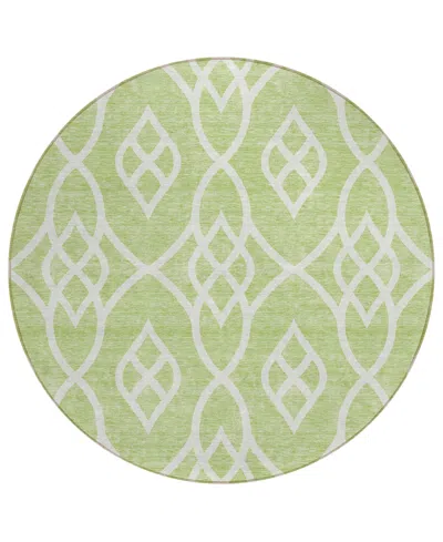 Addison Chantille Acn884 8'x8' Round Area Rug In Sage