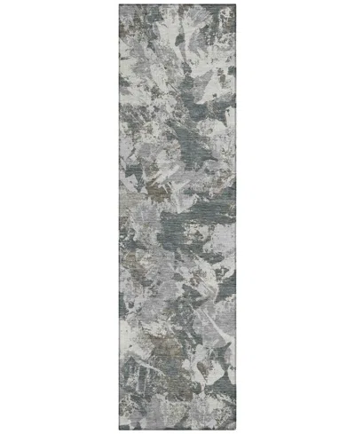 Addison Chantille Acn885 2'3"x7'6" Runner Area Rug In Charcoal
