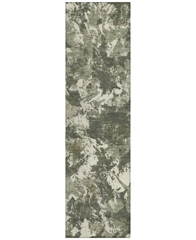 Addison Chantille Acn885 2'3"x7'6" Runner Area Rug In Olive