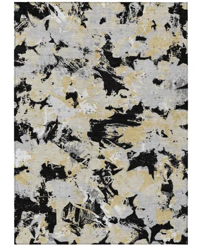 Addison Chantille Machine Washable Acn885 2'6"x3'10" Area Rug In Black