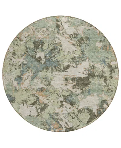 Addison Chantille Acn885 8'x8' Round Area Rug In Beige