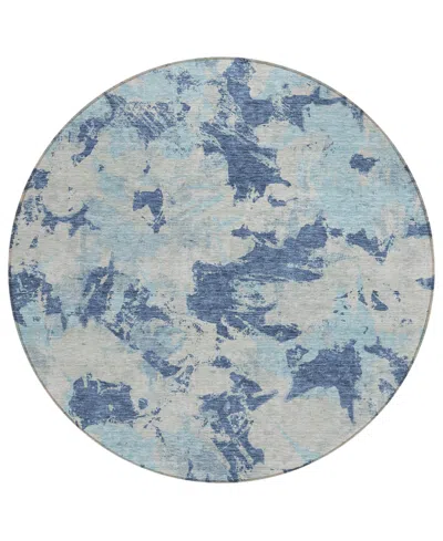 Addison Chantille Acn885 8'x8' Round Area Rug In Navy