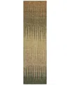 Addison Chantille Acn886 2'3"x7'6" Runner Area Rug In Brown