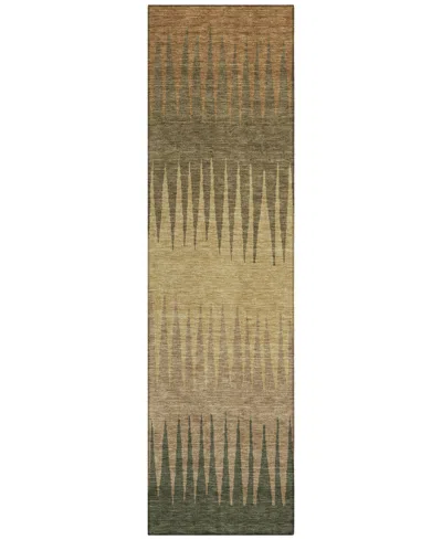 Addison Chantille Acn886 2'3"x7'6" Runner Area Rug In Brown