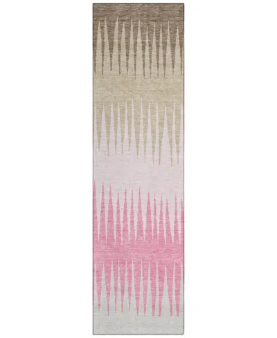 Addison Chantille Acn886 2'3"x7'6" Runner Area Rug In Pink