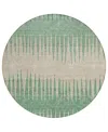 Addison Chantille Acn886 8'x8' Round Area Rug In Sage