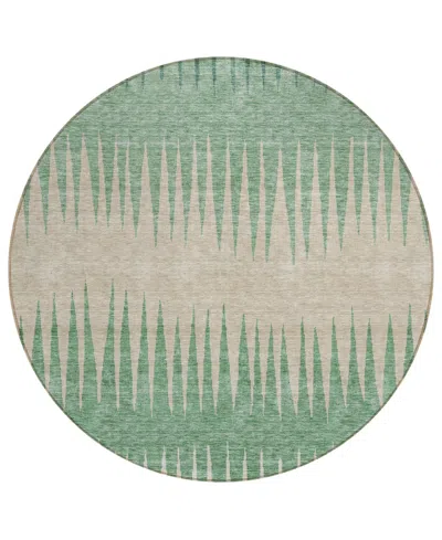 Addison Chantille Acn886 8'x8' Round Area Rug In Sage