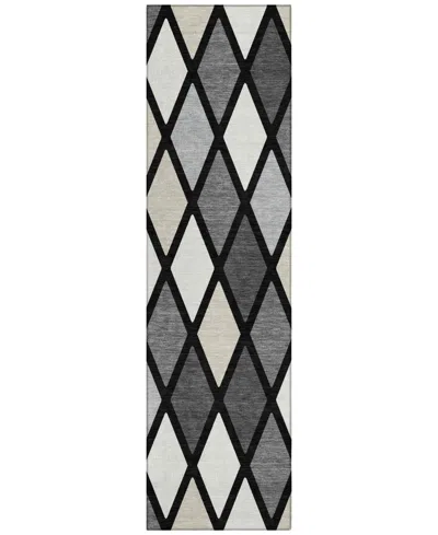 Addison Chantille Acn887 2'3"x7'6" Runner Area Rug In Black