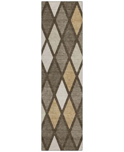 Addison Chantille Acn887 2'3"x7'6" Runner Area Rug In Brown
