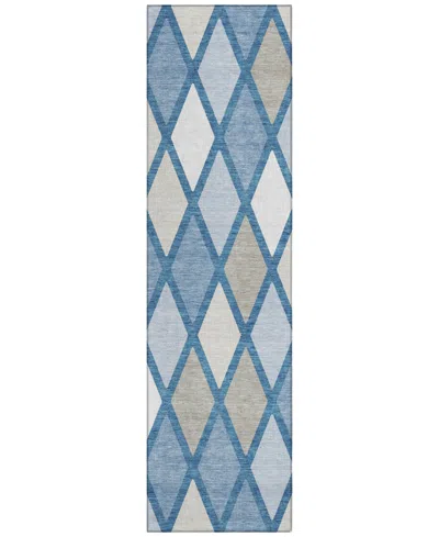 Addison Chantille Acn887 2'3"x7'6" Runner Area Rug In Denim