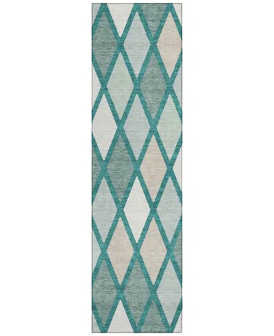 Addison Chantille Acn887 2'3"x7'6" Runner Area Rug In Teal