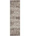 Addison Chantille Machine Washable Acn888 2'3"x7'6" Runner Area Rug In Brown