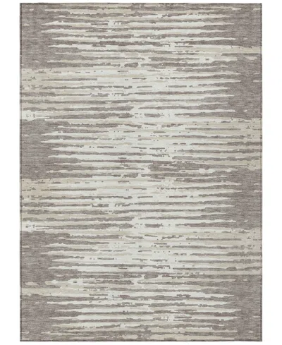 Addison Chantille Machine Washable Acn888 3'x5' Area Rug In Taupe