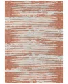 Addison Chantille Machine Washable Acn888 8'x10' Area Rug In Coral