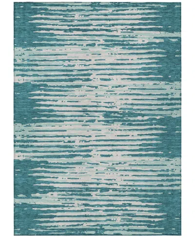 Addison Chantille Machine Washable Acn888 8'x10' Area Rug In Teal
