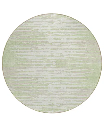 Addison Chantille Acn888 8'x8' Round Area Rug In Sage