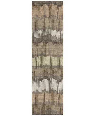 Addison Chantille Acn889 2'3"x7'6" Runner Area Rug In Brown