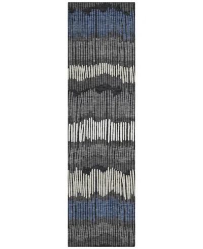 Addison Chantille Acn889 2'3"x7'6" Runner Area Rug In Charcoal
