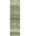 Addison Chantille Machine Washable Acn889 2'3"x7'6" Runner Area Rug In Green