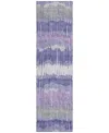 Addison Chantille Machine Washable Acn889 2'3"x7'6" Runner Area Rug In Purple