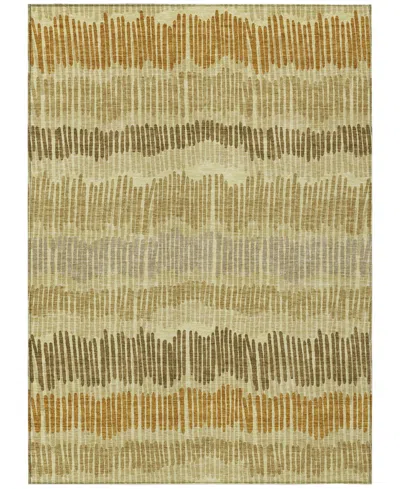 Addison Chantille Machine Washable Acn889 3'x5' Area Rug In Gold