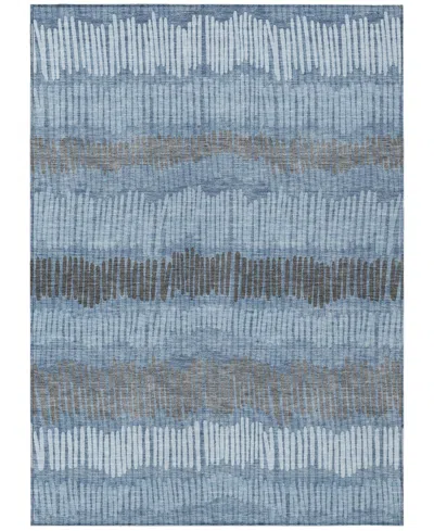 Addison Chantille Machine Washable Acn889 5'x7'6" Area Rug In Blue