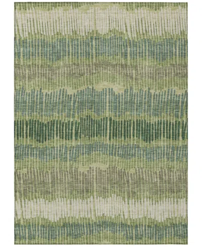Addison Chantille Machine Washable Acn889 5'x7'6" Area Rug In Green