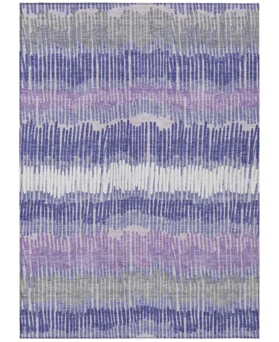 Addison Chantille Machine Washable Acn889 5'x7'6" Area Rug In Purple