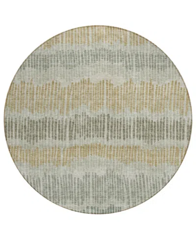 Addison Chantille Acn889 8'x8' Round Area Rug In Beige