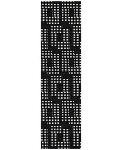 Addison Chantille Acn890 2'3"x7'6" Runner Area Rug In Black