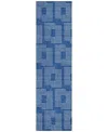 Addison Chantille Acn890 2'3"x7'6" Runner Area Rug In Blue