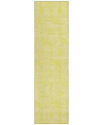 Addison Chantille Acn890 2'3"x7'6" Runner Area Rug In Yellow