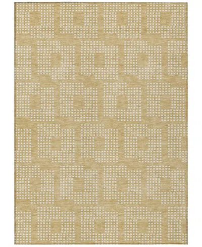 Addison Chantille Machine Washable Acn890 2'6"x3'10" Area Rug In Gold