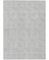 Addison Chantille Machine Washable Acn890 2'6"x3'10" Area Rug In Silver