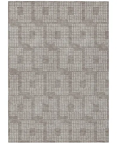 Addison Chantille Machine Washable Acn890 8'x10' Area Rug In Taupe