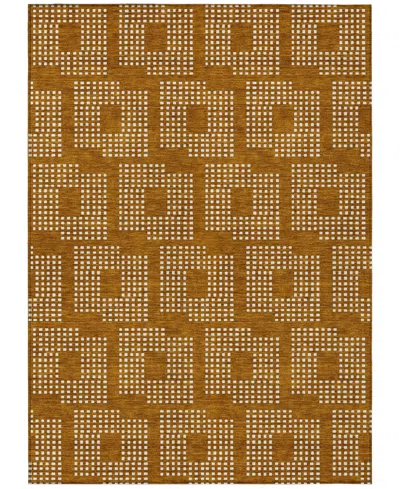Addison Chantille Machine Washable Acn890 8'x10' Area Rug In Terracotta
