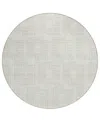 Addison Chantille Acn890 8'x8' Round Area Rug In Ivory
