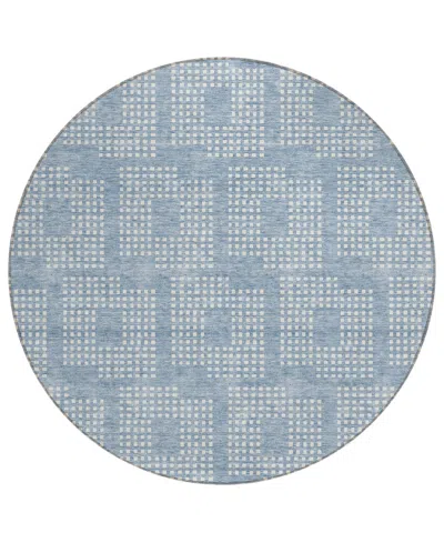 Addison Chantille Acn890 8'x8' Round Area Rug In Mist