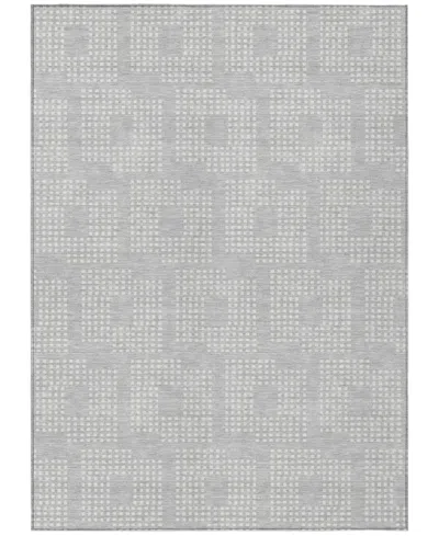 Addison Chantille Machine Washable Acn890 9'x12' Area Rug In Silver