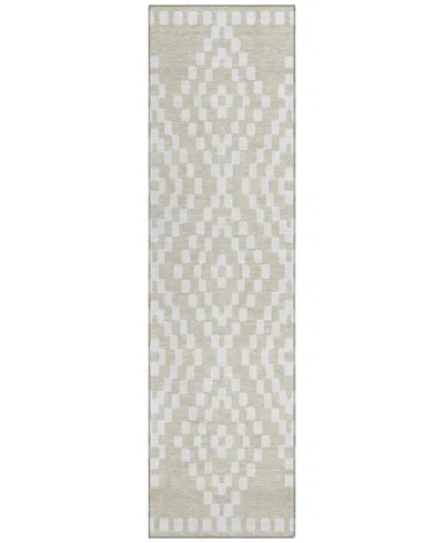 Addison Chantille Acn891 2'3"x7'6" Runner Area Rug In Beige