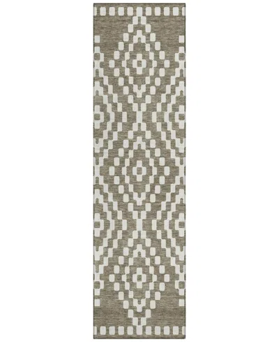 Addison Chantille Acn891 2'3"x7'6" Runner Area Rug In Taupe
