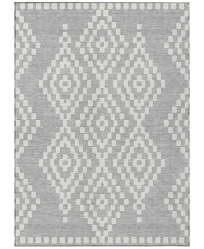 Addison Chantille Machine Washable Acn891 2'6"x3'10" Area Rug In Silver