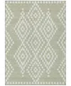 Addison Chantille Machine Washable Acn891 8'x10' Area Rug In Sage