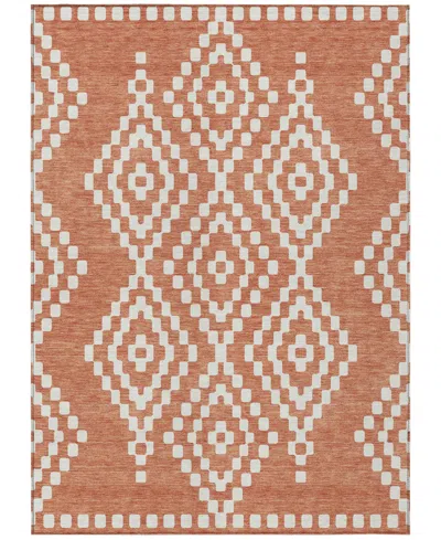 Addison Chantille Machine Washable Acn891 8'x10' Area Rug In Salmon
